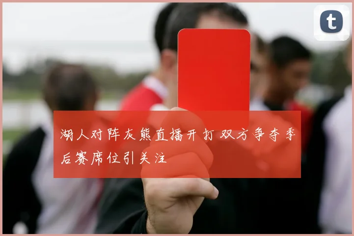 湖人对阵灰熊直播开打 双方争夺季后赛席位引关注